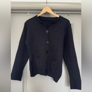 Women's Black Cardigan Sweater